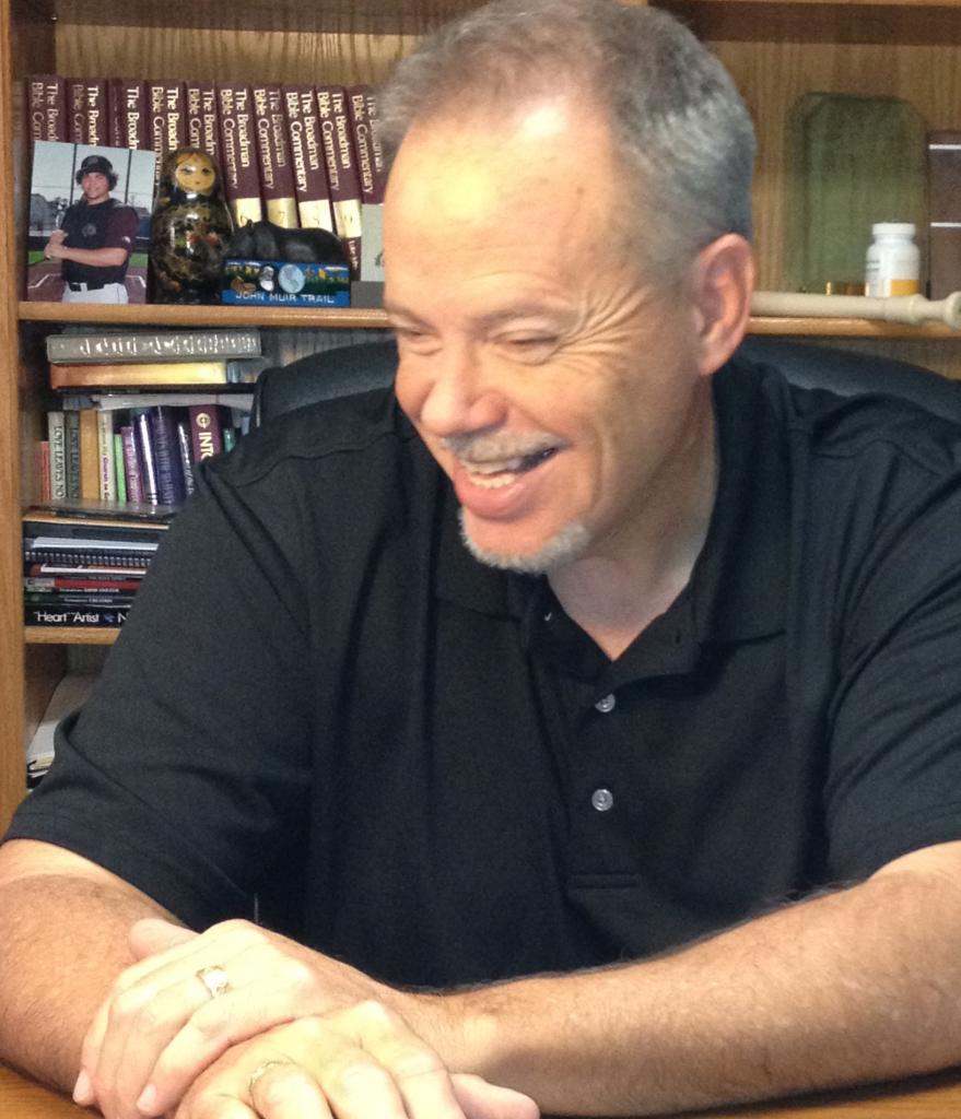 Pastor Randy in his office.