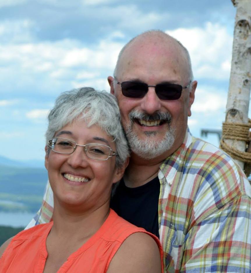 Pastor Kevin and Lisa on top of Gunstock during Soulfest, a Christian music festival