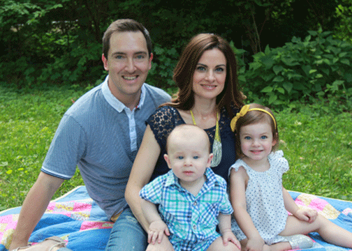 Pastor Craig Johnson, his wife Sarah Johnson, and their children Finley and Arri