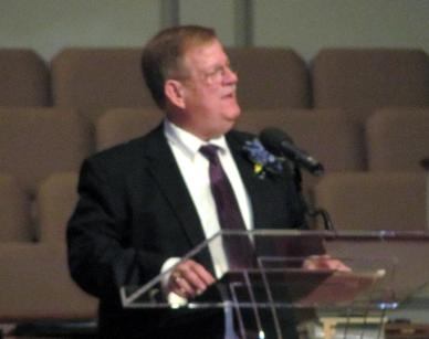 John at a recent graduation at Calvary Christian School.