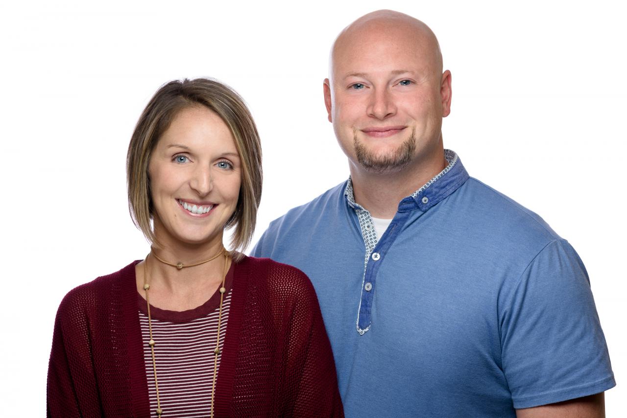 Campus Pastor Russell and his wife Crystal Brown