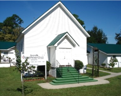 Greenville FL UMC church Sanctuary of the Greenville FL UMC, established 1884