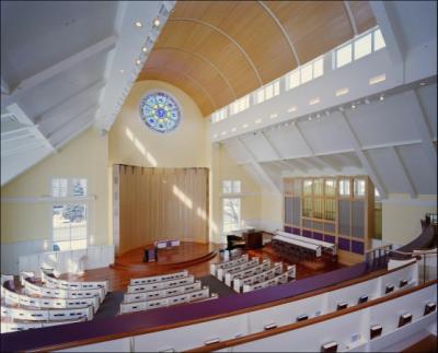 First Parish Sanctuary Photograph of the interior showing the Sanctuary