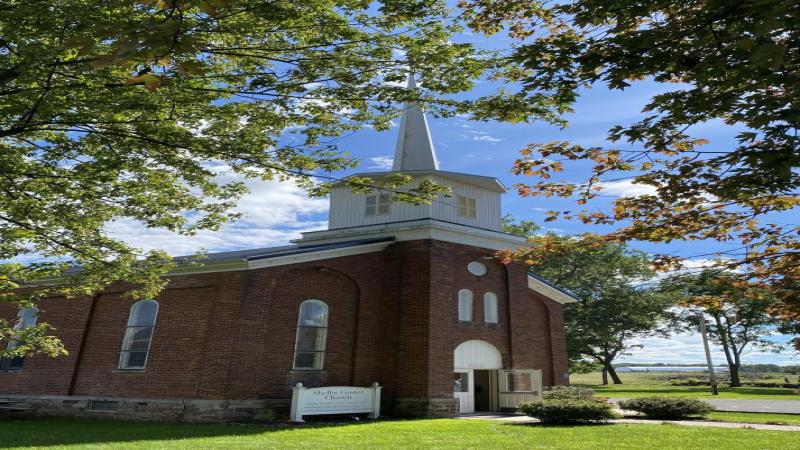 Shelby Center is about 2 miles south of the village of Medina on route 63. 