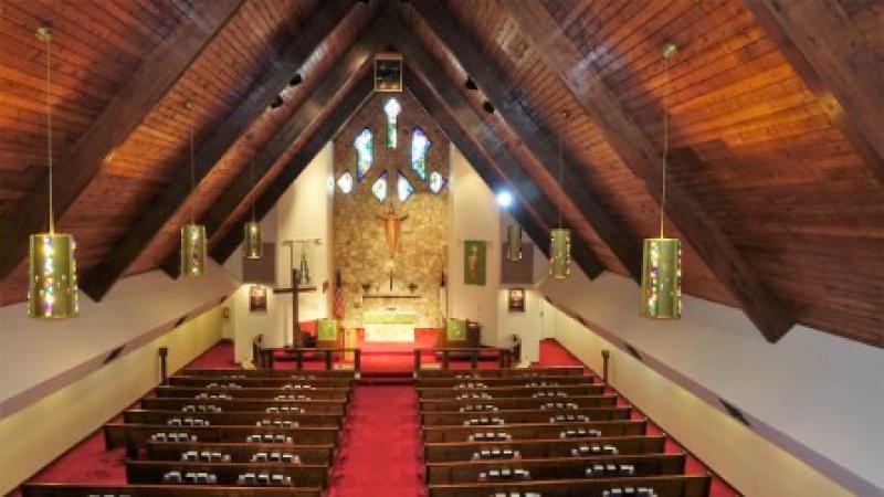 Inside view of the Lutheran Church of Providence
