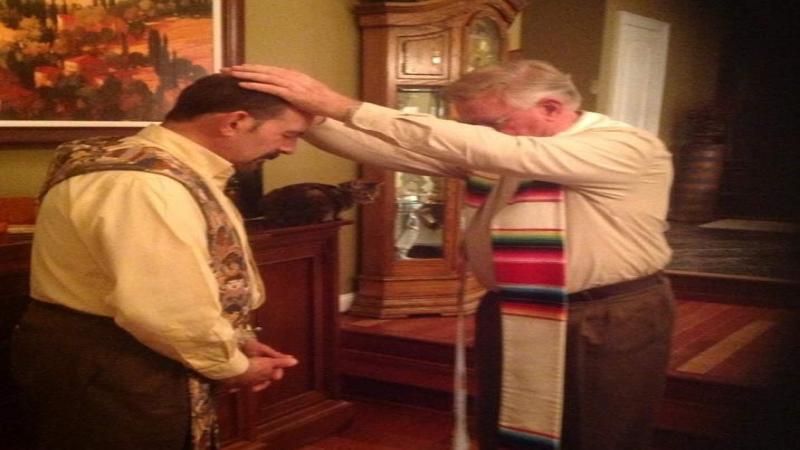 Bishop Ken being consecrated a Bishop in CDOS by Principal Bishop Jim